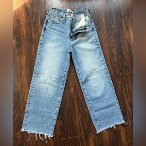 Madewell Perfect Vintage Wide Leg Crop Size 26
